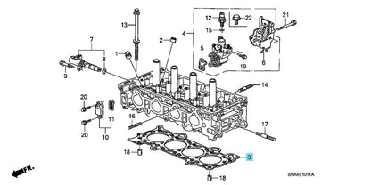 HONDA CIVIC SI 2006-2011 Genuine K20Z3 Cylinder Head Gasket 12251-RBC-004 OEM