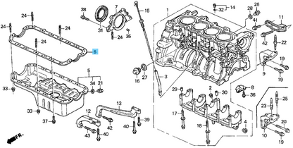 HONDA CR-X DEL SOL EG1 93-95 Genuine Oil Pan Packing Gasket 11251-P01-004 OEM