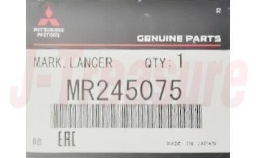 MITSUBISHI LANCER EVO 5 6 CP9A Genuine Rear Emblem "LANCER" MR245075 OEM