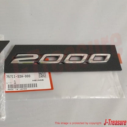 HONDA S2000 AP1 AP2 Genuine Fender Side "S2000" Chrome Emblem Badge RH & LH OEM