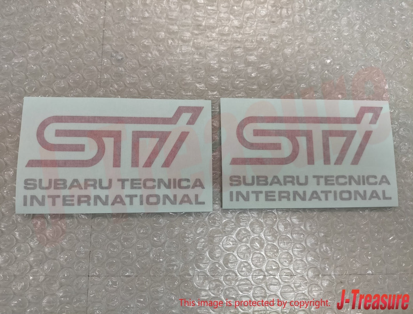 SUBARU Genuine STI & SUBARU TECNICA INTERNATIONAL Logo Sticker 2 Sheets OEM