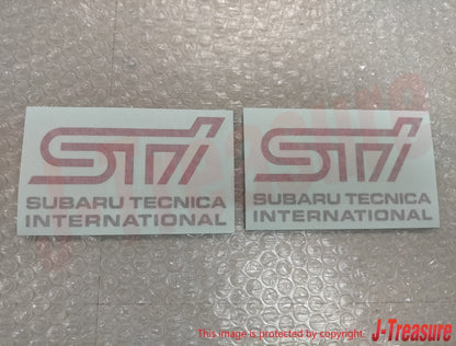 SUBARU Genuine STI & SUBARU TECNICA INTERNATIONAL Logo Sticker 2 Sheets OEM