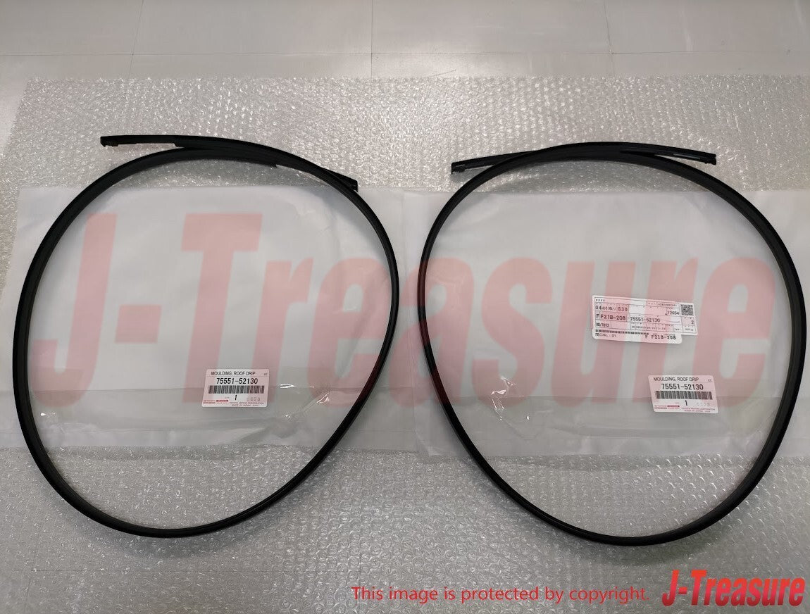 TOYOTA YARIS '06-11 Genuine Roof Drip Moulding 3D 4D Hatchback RH & LH Set OEM
