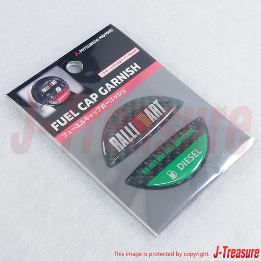 MITSUBISHI Genuine Fuel Cap Garnish "RALLIART" SRG20013D For Diesel Vehicles OEM