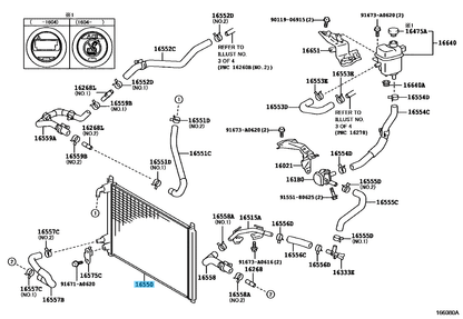 TOYOTA LEXUS IS RC Genuine Intercooler cooling Radiator Assy 16550-36030 OEM