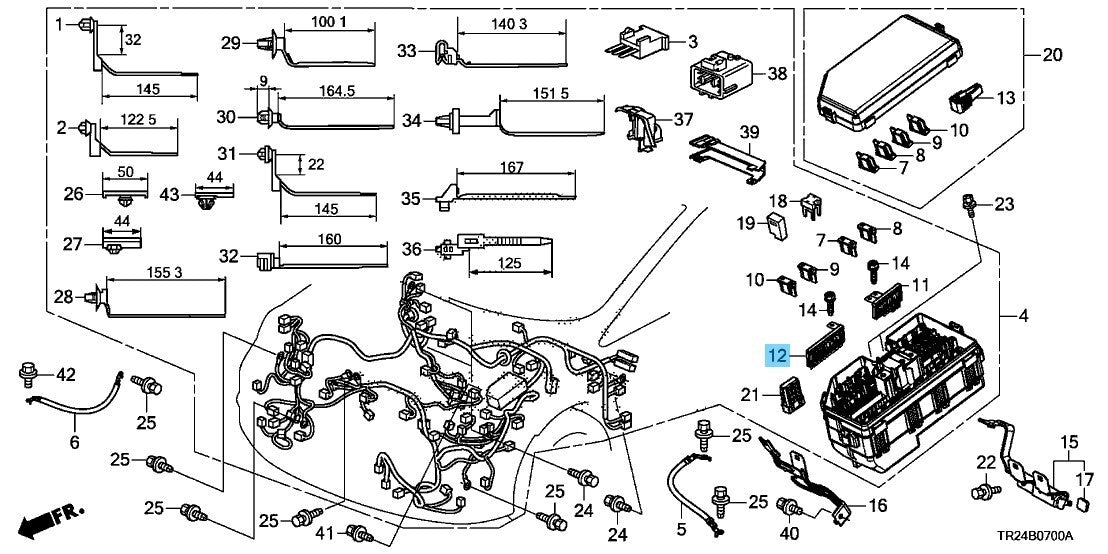 HONDA CR-V RM1 RM4 2012-2016 Genuine Multi Block Fuse 38232-TR0-A01 OEM
