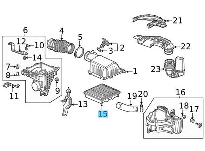 HONDA CR-V 2023-2024 Genuine Engine Air Filter 17220-64A-A00 OEM