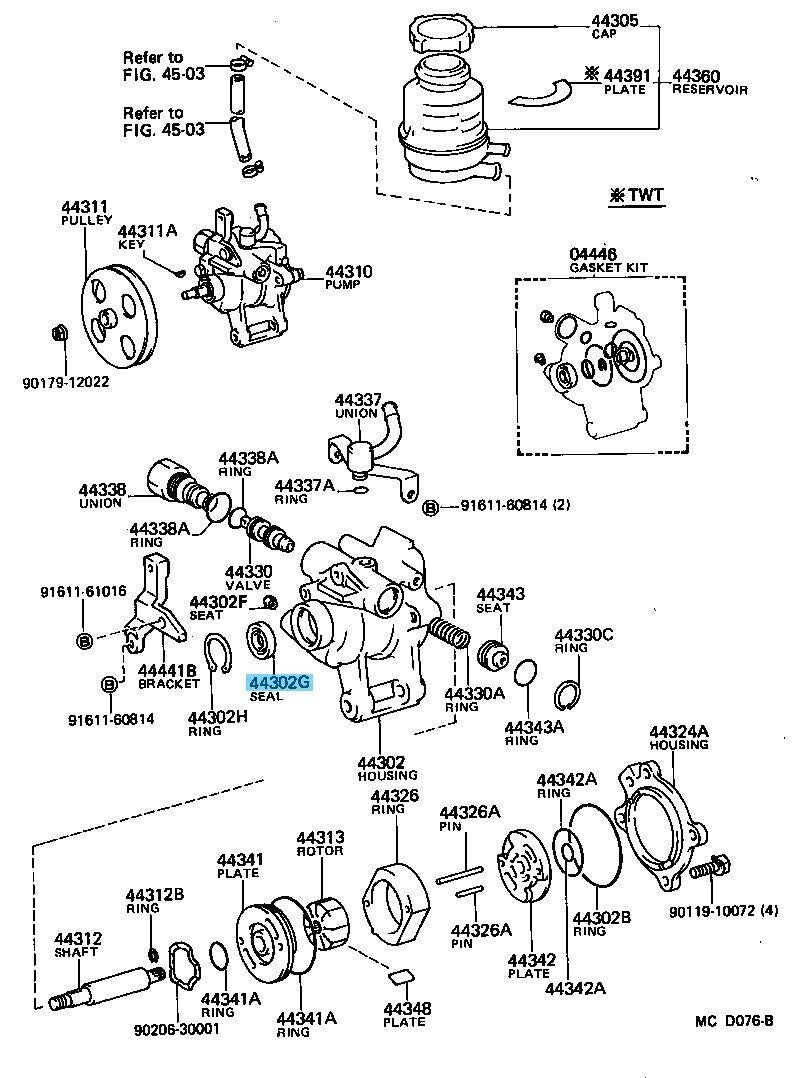 TOYOTA SUPRA GA70 GA70H MA70 1986-1992 Genuine NO.2 Oil Seal 90311-18008 OEM