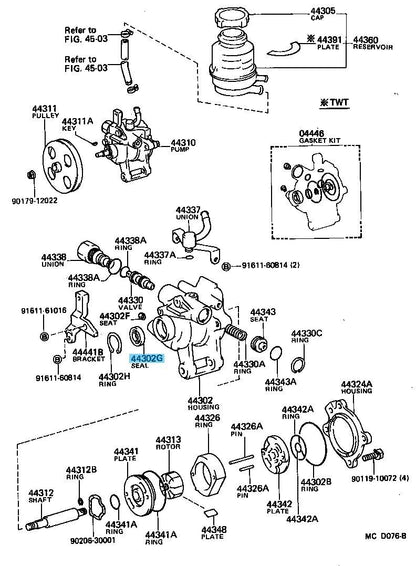 TOYOTA SUPRA GA70 GA70H MA70 1986-1992 Genuine NO.2 Oil Seal 90311-18008 OEM