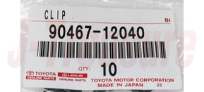TOYOTA 4RUNNER 89-02 RAV4 01-05 TACOMA 95-04 Genuine Grille Clip 90467-12040 x10