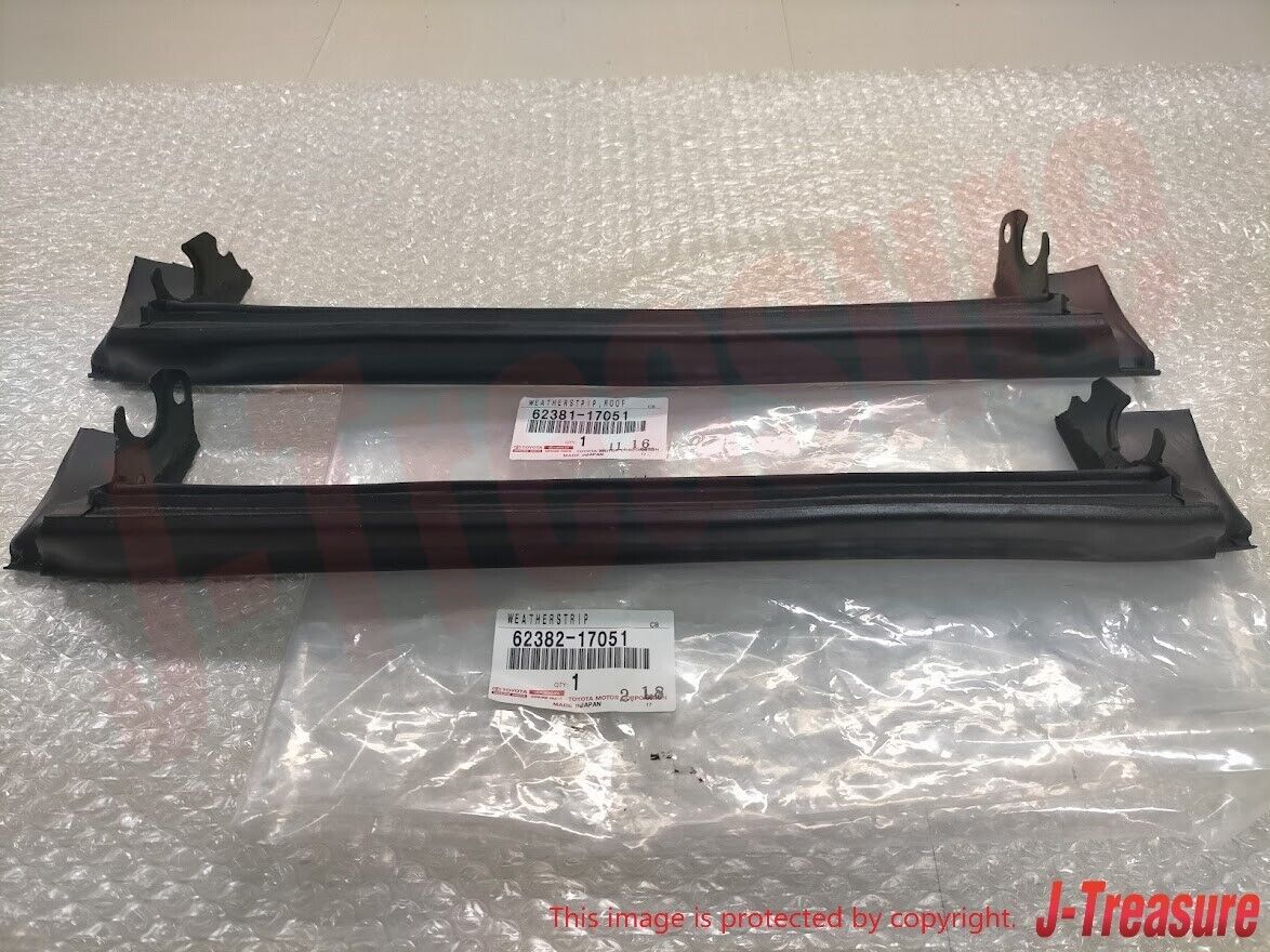 TOYOTA MR2 SW20 Genuine Roof Side Rail Weather Strip Right & Left Set OEM Parts