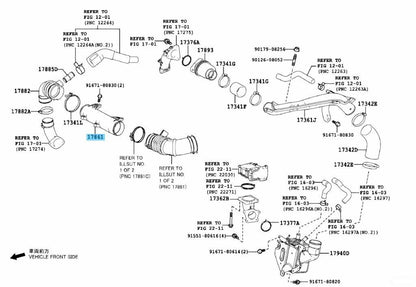 TOYOTA LEXUS NX2## NX300h RX200t RX350 RX450h Genuine Connector Intake Air OEM