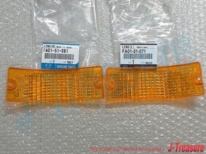 MAZDA RX-7 SA22C 81-85 Genuine Front Comb Turn Signal Lens Right & Left set OEM