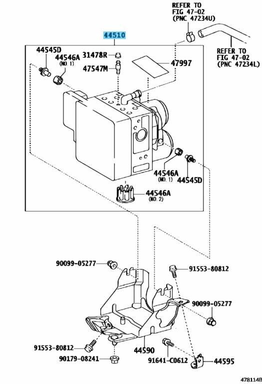 TOYOTA LEXUS GS450h AWL10 GWL10 Genuine Brake Actuator Assy 44050-30670 OEM