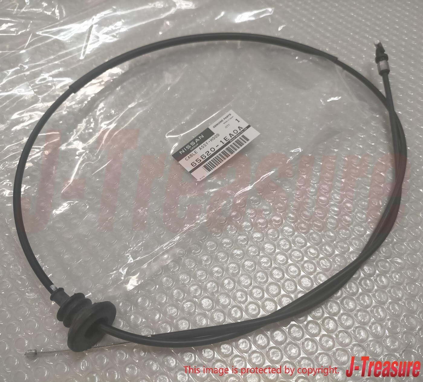 NISSAN 370Z Z34 2009-2020 Genuine Hood Lock Cable Assy 65620-1EA0A OEM