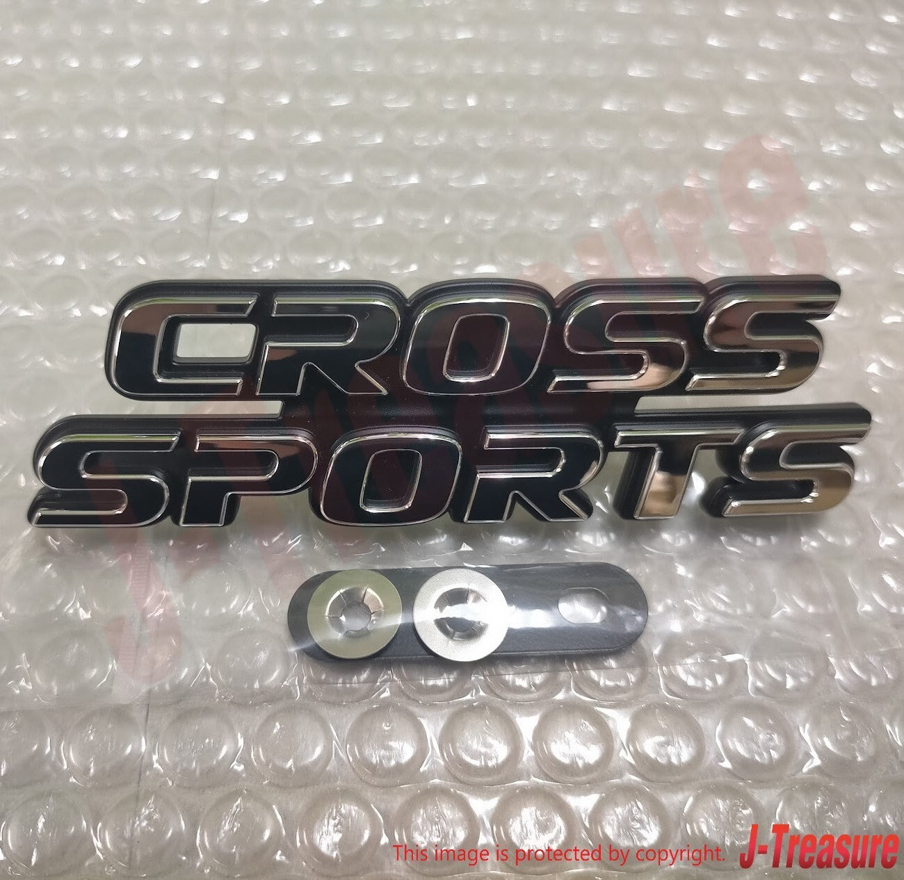 SUBARU FORESTER SG 03-08 Genuine Letter Mark Front "CROSS SPORTS" Emblem OEM