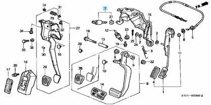 HONDA CIVIC PRELUDE Genuine Brake Stop Lamp Light Pedal Switch 35350-SE0-013 OEM