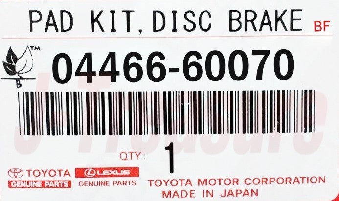 TOYOTA LEXUS LX470 UZJ100 '98-07 Genuine Rear Brake Disc(x2) & Brake Pad Set