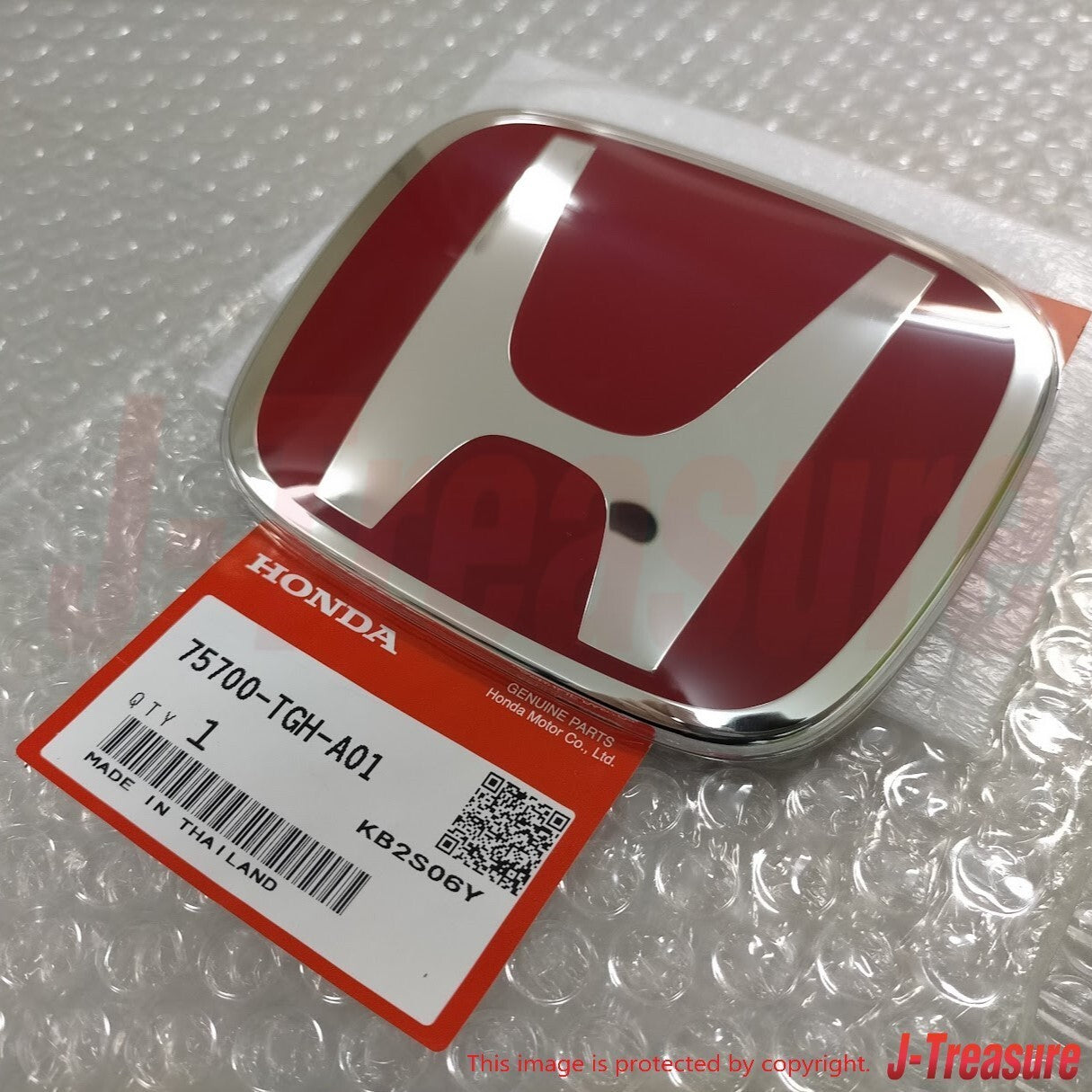 HONDA CIVIC TYPE-R FK8 2017-2019 Genuine Front & Rear Red "H" Emblem Set OEM