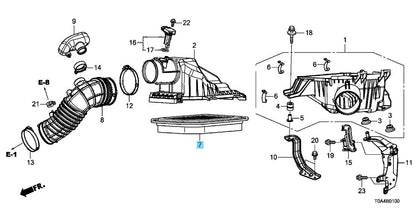 HONDA CR-V RM4 2012-2014 Genuine Air Cleaner Element Assy 17220-R5A-A00 OEM