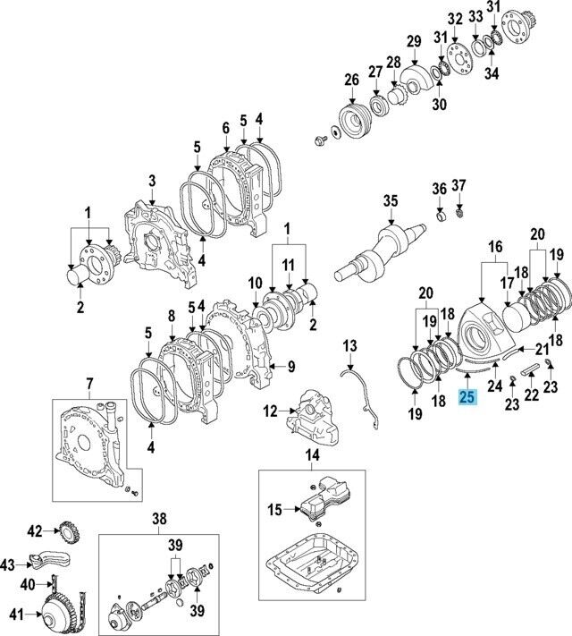 MAZDA RX-8 SE3P 09-11 Genuine Rotary Engine Side Seal N3Z5-11-C10 x12 Set OEM