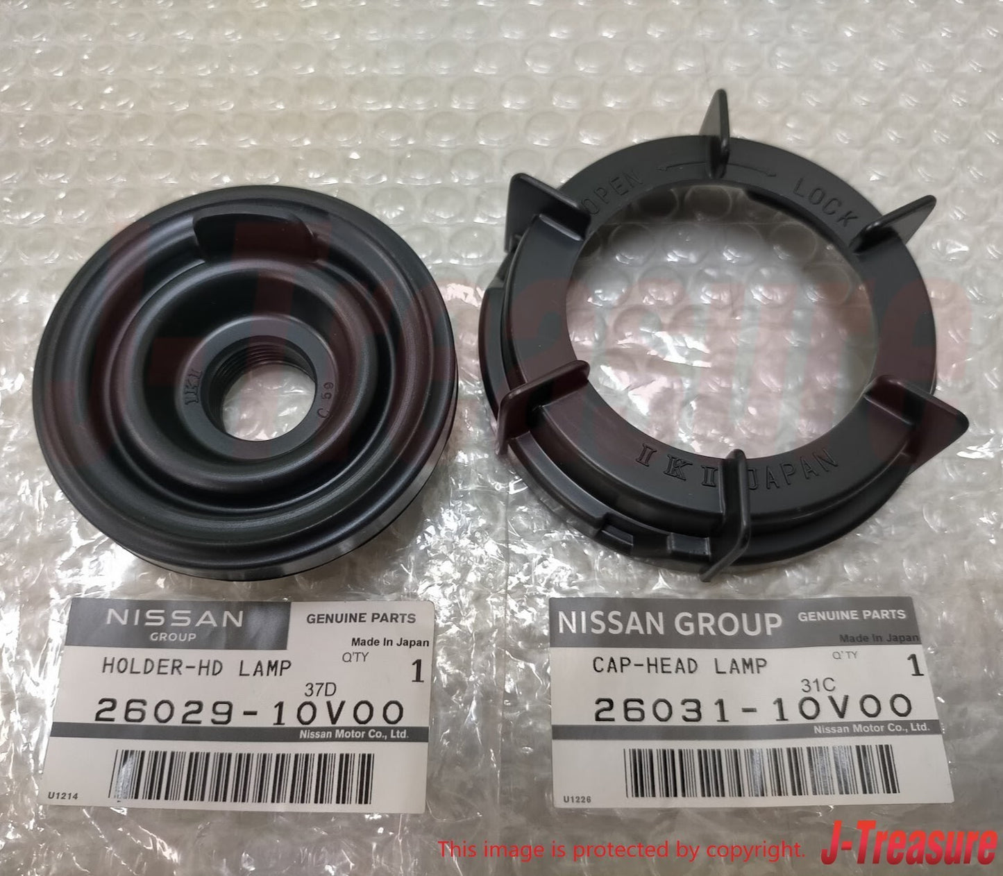 NISSAN SKYLINE ##R32 1989-1994 Genuine Head Lamp & Socket Cover Set RH LH OEM