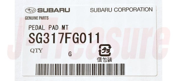 SUBARU IMPREZA 4DOOR 5DOOR GP GJ Genuine Pedal Pad Set (MT) SG317FG011 OEM RHD