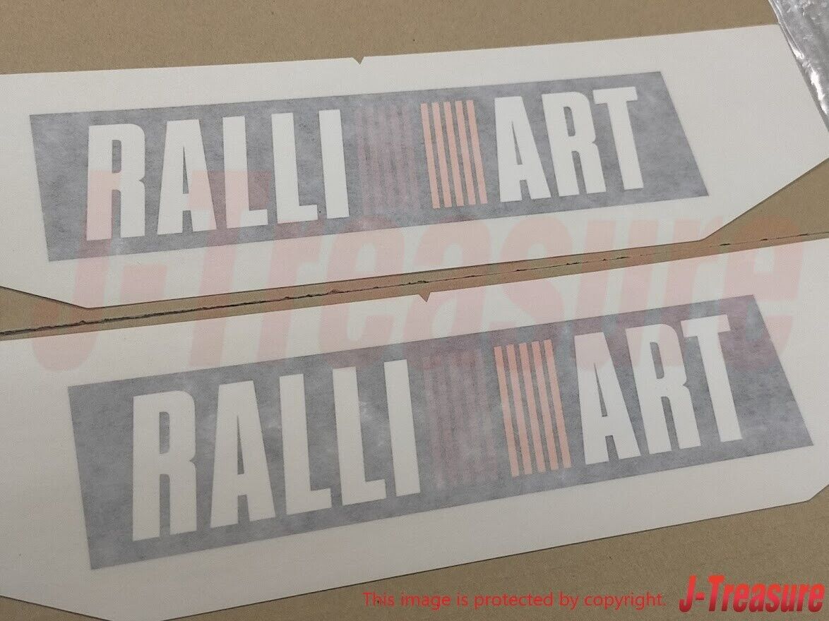 MITSUBISHI LANCER EVO6 CP9A Genuine  Front Bumper TME "RALLIART" Decal Set OEM