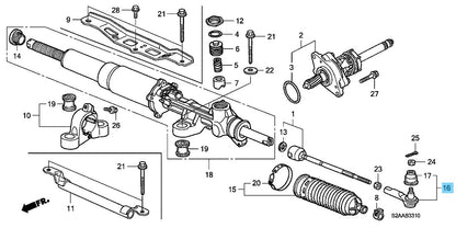 HONDA S2000 AP1 AP2 2000-2009 Genuine Tie Rod End Comp 53540-S47-951 OEM