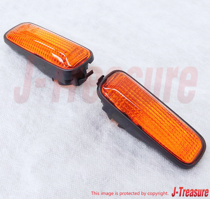 HONDA CIVIC EK4 EK9 Genuine Front Fender Side Turn Marker Lamp Orange Set OEM