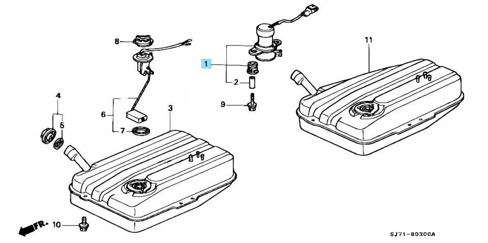 HONDA ACTY / ACTY TRUCK HA1 HA2 HA3 HA4 HA5 Genuine Fuel Pump 16700-PZ3-013 OEM