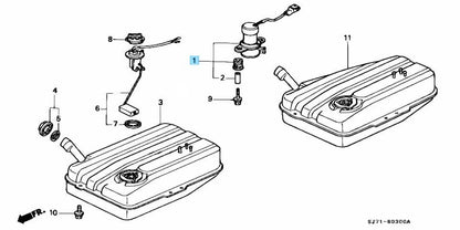 HONDA ACTY / ACTY TRUCK HA1 HA2 HA3 HA4 HA5 Genuine Fuel Pump 16700-PZ3-013 OEM