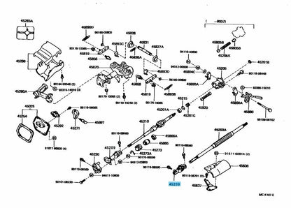 TOYOTA LAND CRUISER FZJ80 91-97 Genuine Steering Sliding Yoke 45209-60070 OEM