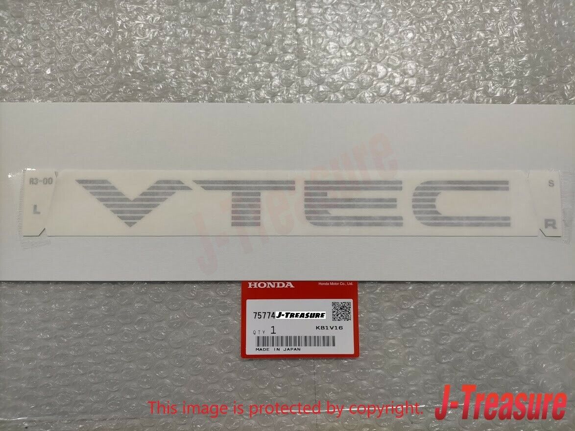 HONDA CIVIC EG6 EK4 SiR Genuine Side "DOHC" "VTEC" Sticker Decal Silver Set OEM