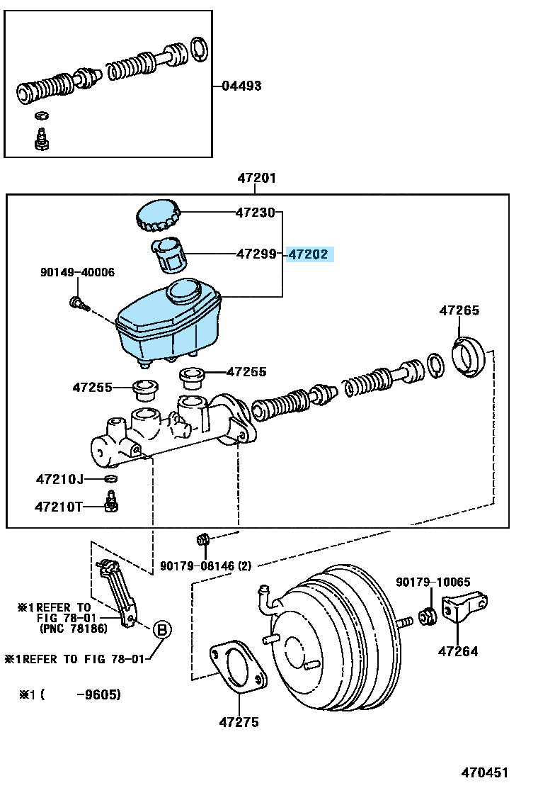 TOYOTA SUPRA JZA80 93-02 RHD Genuine Brake Master Cylinder Tank 47220-30060 OEM