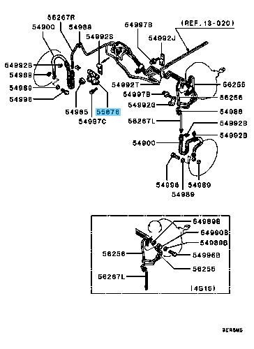 MITSUBISHI MIRAGE CA5A 93-97 Genuine Brake Fluid Proportioning Valve MB699551