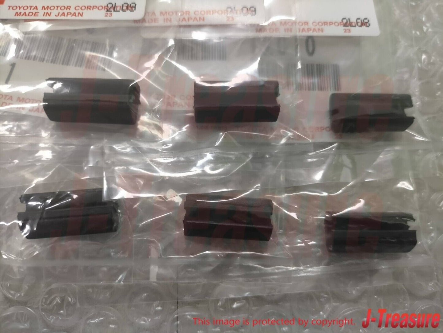 TOYOTA LEVIN TRUENO AE86 2D/3D Genuine Rear Quarter Glass Molding Spacer x6 Set