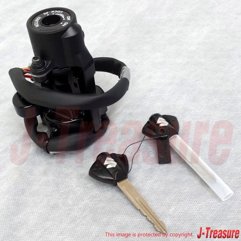 SUZUKI GSX-R1000 09-16 Genuine Steering Lock Assy & 2 Keys Set 37100-41G12 OEM
