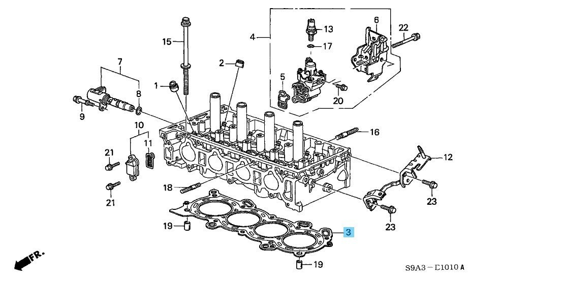 HONDA CR-V RD6 RD7 2002-2006 Genuine Cylinder Head Gasket Comp 12251-PPA-004 OEM