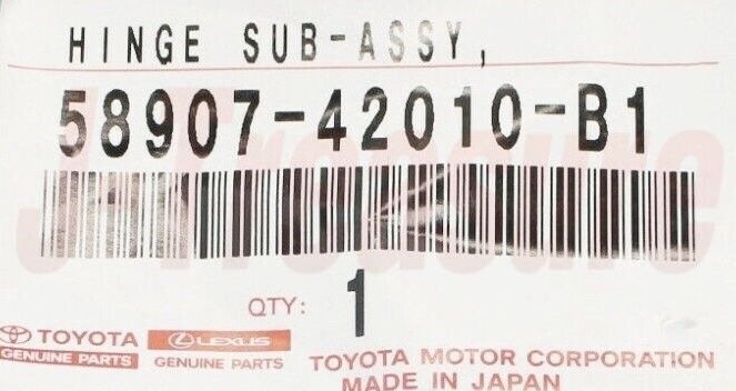 TOYOTA RAV4 ACA20 04-05 Genuine Console Compartment Door Hinge 58907-42010-B1