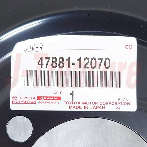TOYOTA COROLLA ADE150 Genuine Rear Disc Brake Dust Cover RH 47881-12070 OEM