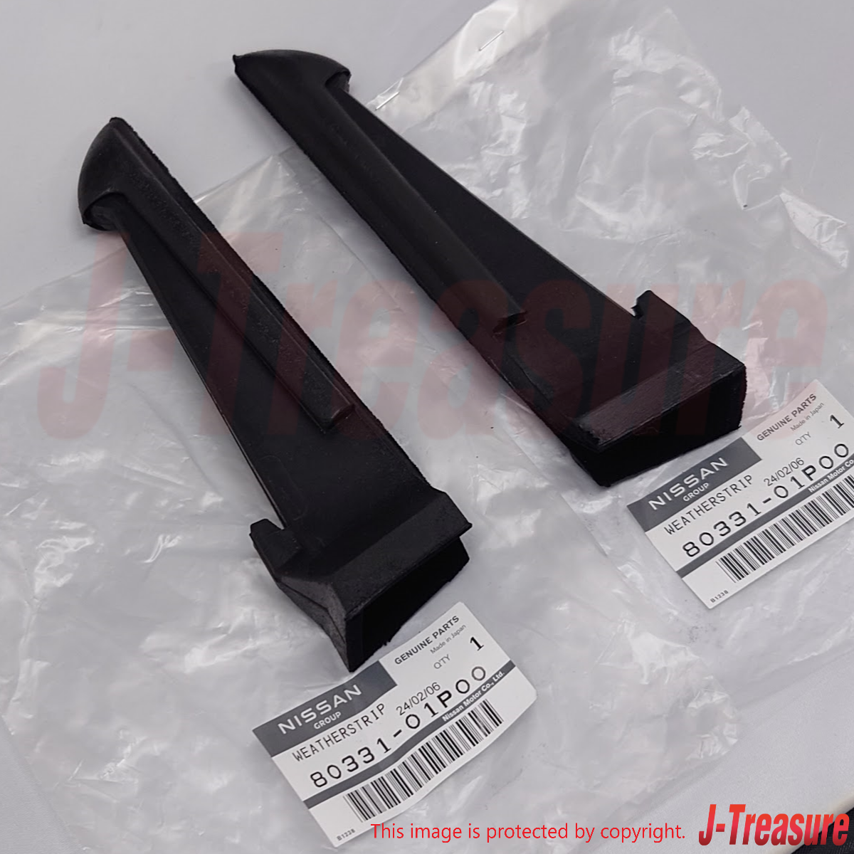 NISSAN 300ZX Z31 84-89 Genuine Front Door Corner Rubber RH LH 80331-01P00 x2 Set
