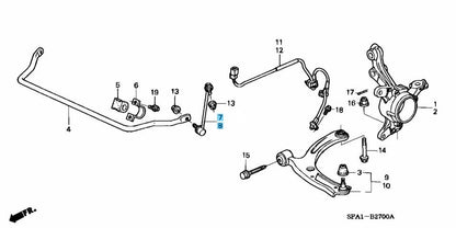 HONDA ZEST JE1 JE2 2006-2012 Genuine Front Stabilizer Link Comp RH & LH set