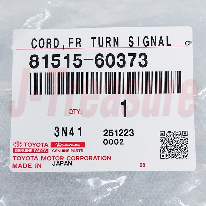 TOYOTA LAND CRUISER HDJ80 '93-98 Genuine Fr/Turn Signal Lamp Body Wire RH or LH