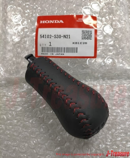 HONDA INTEGRA TYPE-R DC2 DB8 Genuine 5-Speed Leather Red Stitch Shift Knob OEM