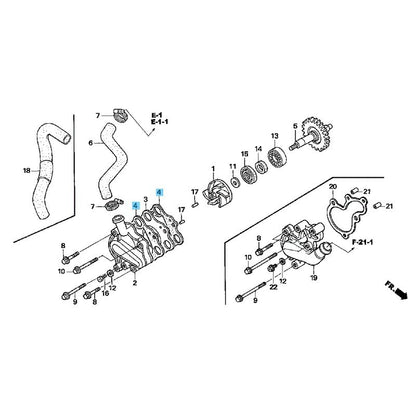 HONDA CR125R 1987-2004 Genuine Water Pump Gasket 19229-KZ4-620 x2 Set OEM