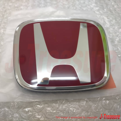 HONDA CIVIC TYPE-R FD2 07-11 Genuine Front & Rear Black Base Red Emblem Set OEM