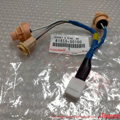 LEXUS LS430 UCF30 01-04 Genuine Rear Combi Lamp Socket & Wire 81555-50100 x2 Set