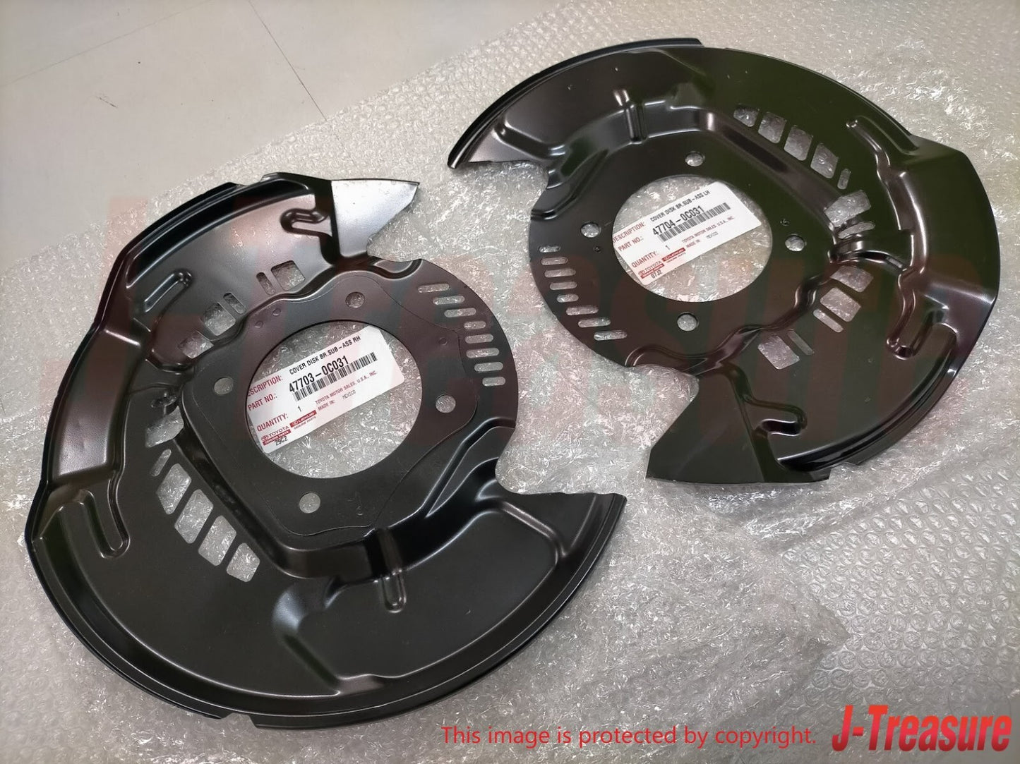 TOYOTA SEQUOIA 08-22 TUNDRA 07-21 Genuine Cover Disc Brake Dust Front Set OEM