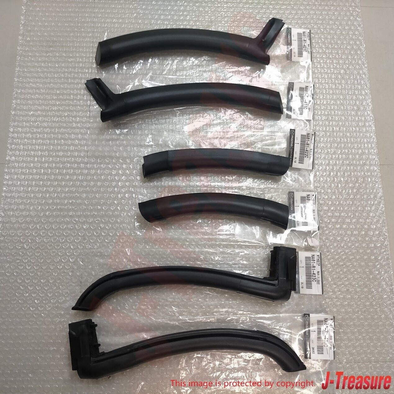 MAZDA MX-5 MIATA NA8C 90-97 Genuine Soft Top Weather Strip Right & Left Set OEM